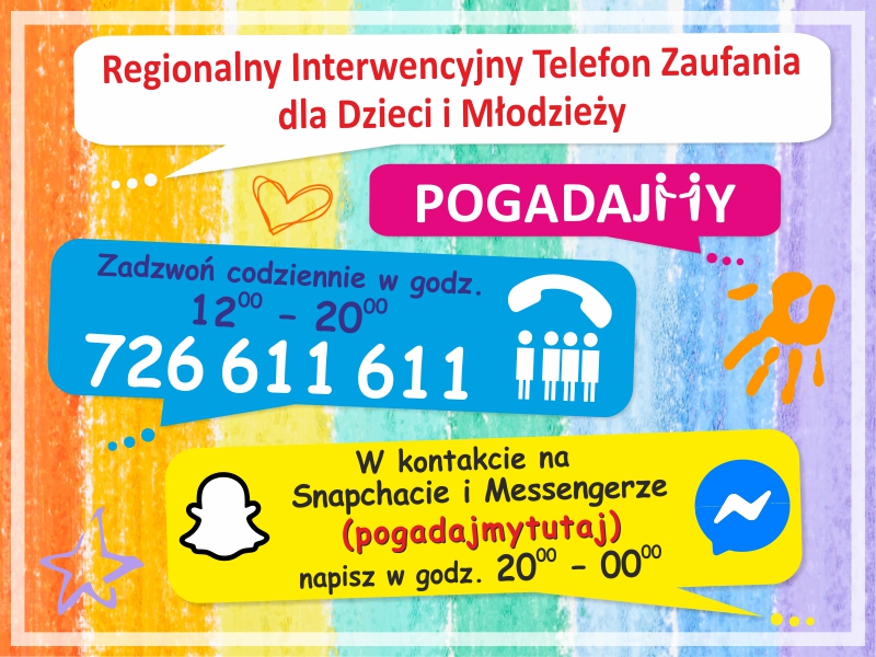 Regionalny telefon zaufania dla dzieci.