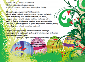 Życzenia wielkanocne